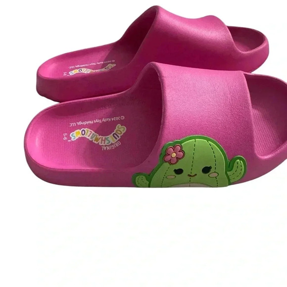 Squishmallows Kids cactus Slide Sandal 5/6 - Picture 1 of 4